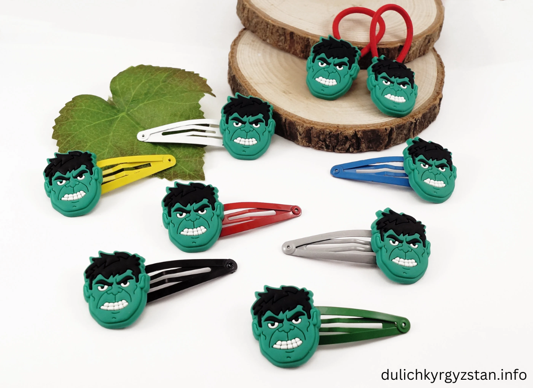 Character-themed hair clips for boys